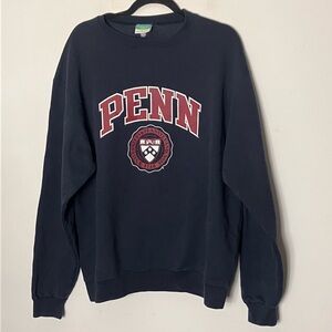 Vintage 90s Penn Sweatshirt Champion Eco Fleece Crewneck UPENN Large